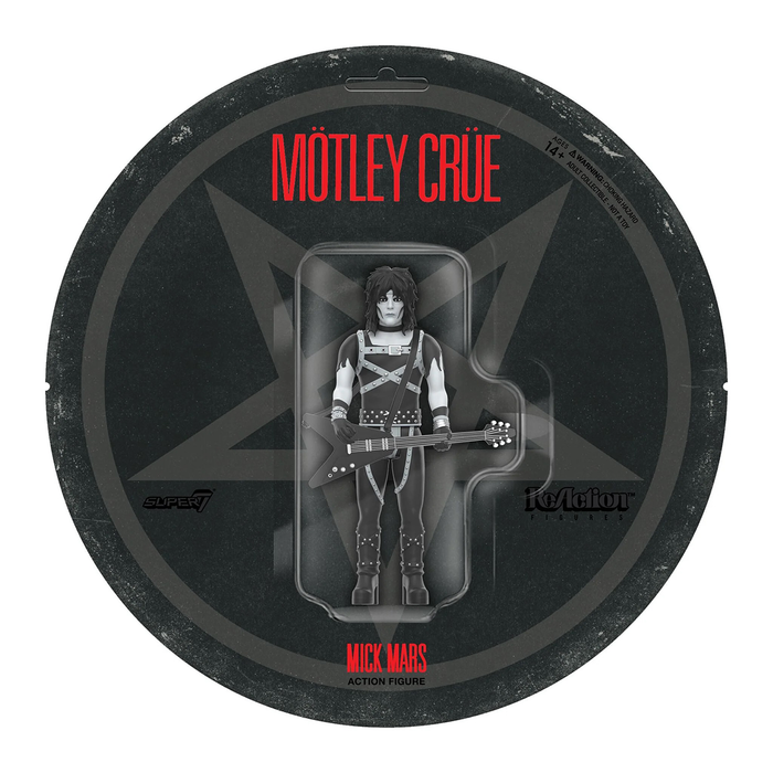 Motley Crue Wave 2 Mick Mars (Shout At The Devil - Black & White) ReAction Figure