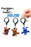 Five Nights at Freddy’s® 4-Inch Plush Backpack Hangers
