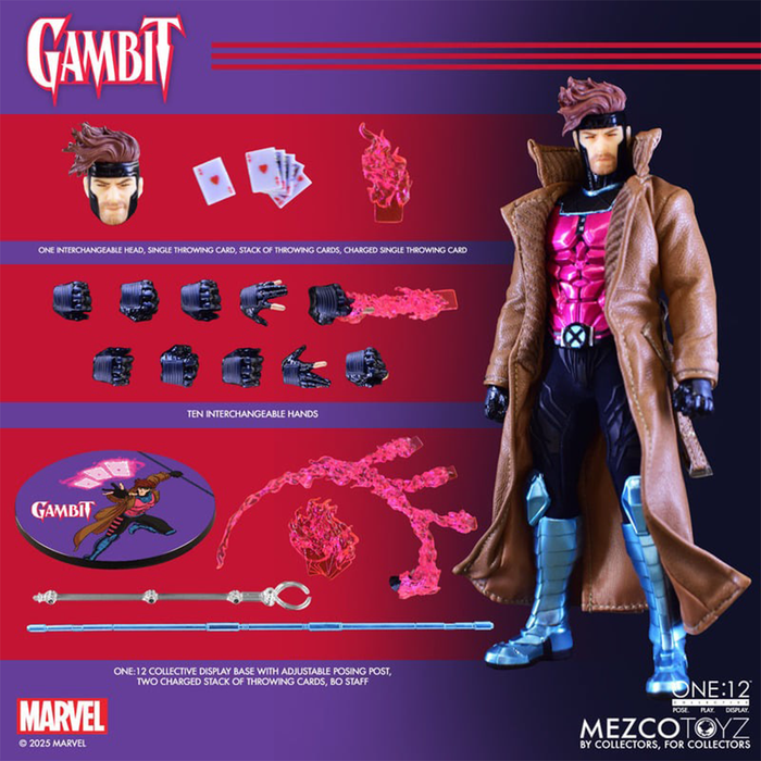 Mezco One:12 Collective Gambit Figure (Reissue)