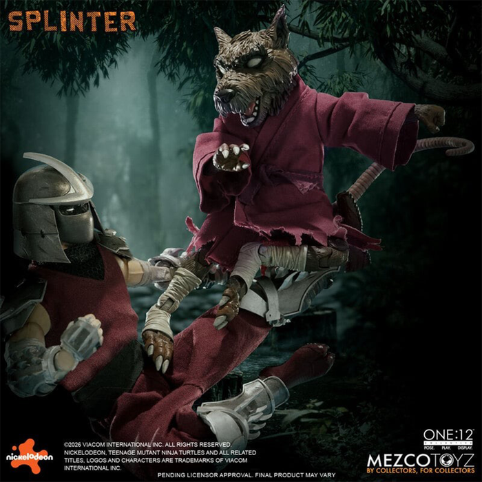 Mezco One:12 Collective Splinter Action Figure