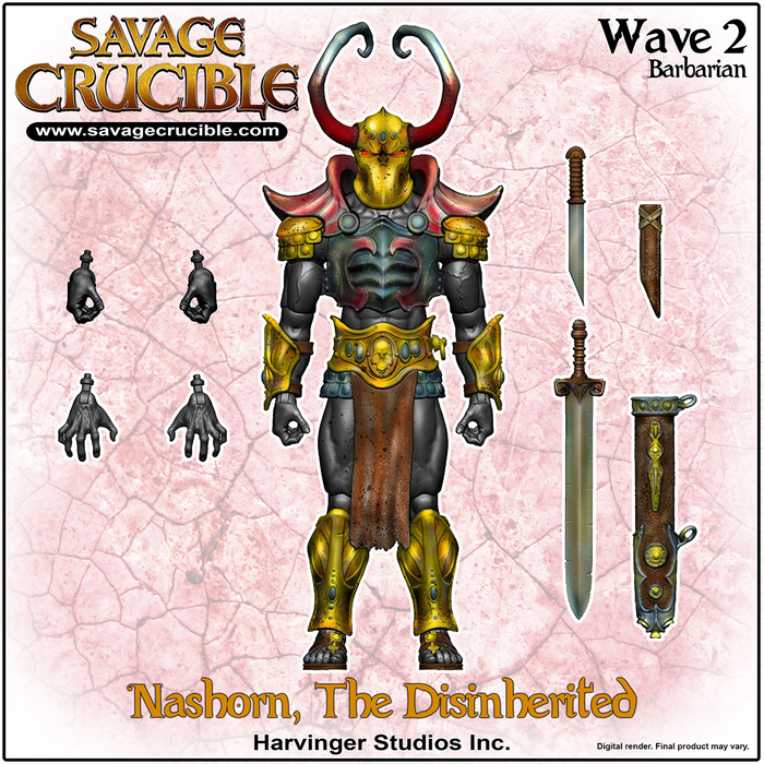 Savage Crucible Nashorn The Disinherited Action Figure