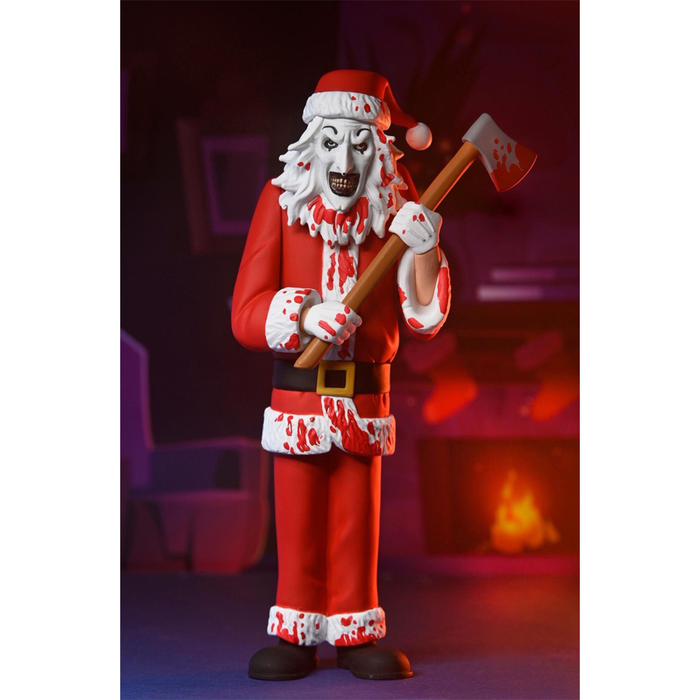 Terrifier 3 - Toony Terrors Santa Suit Art the Clown (Bloody Version) Figure