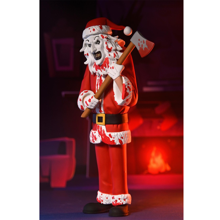 Terrifier 3 - Toony Terrors Santa Suit Art the Clown (Bloody Version) Figure