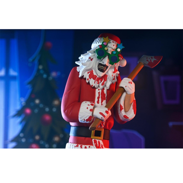 Terrifier 3 - Toony Terrors Santa Suit Art the Clown (Bloody Version) Figure