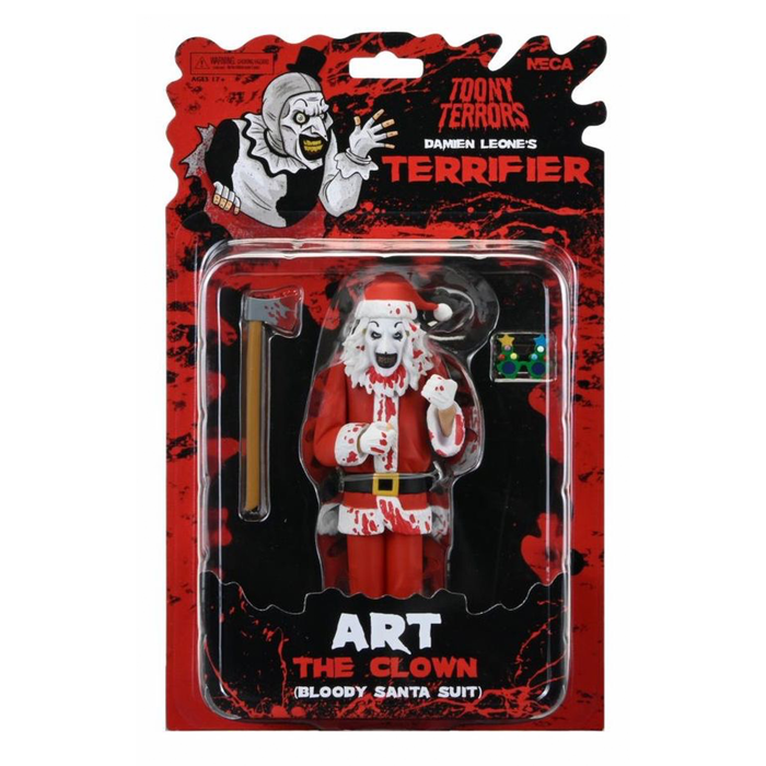 Terrifier 3 - Toony Terrors Santa Suit Art the Clown (Bloody Version) Figure