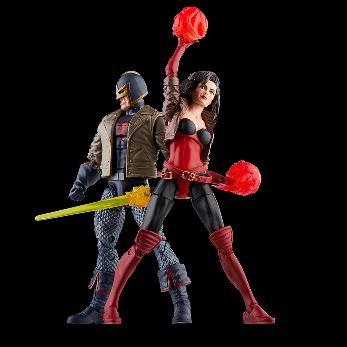 Marvel Legends Series Avengers 60th Anniversary Black Knight and Marvel's Sersi 6-Inch Action Figure 2-Pack