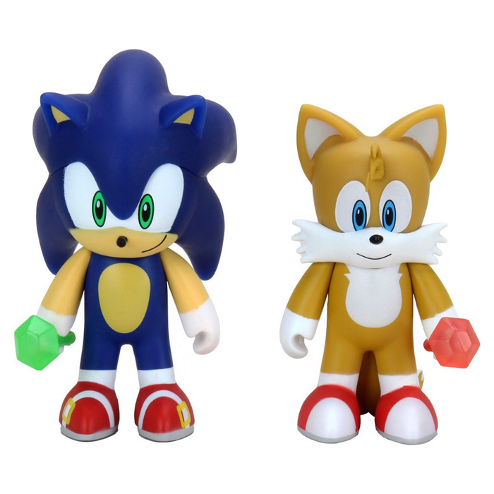 Sonic the Hedgehog Chaos Mini Series Sonic and Tails 3-Inch Figure 2 Pack