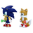Sonic the Hedgehog Chaos Mini Series Sonic and Tails 3-Inch Figure 2 Pack