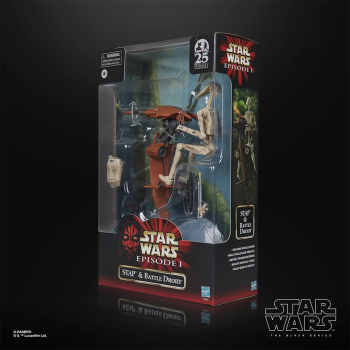 Star Wars The Black Series STAP & Battle Droid Action Figure & Vehicle Set