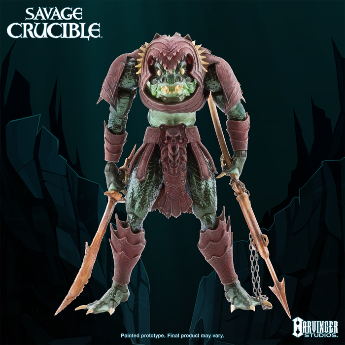 Savage Crucible League Striker Pirahnoid Action Figure