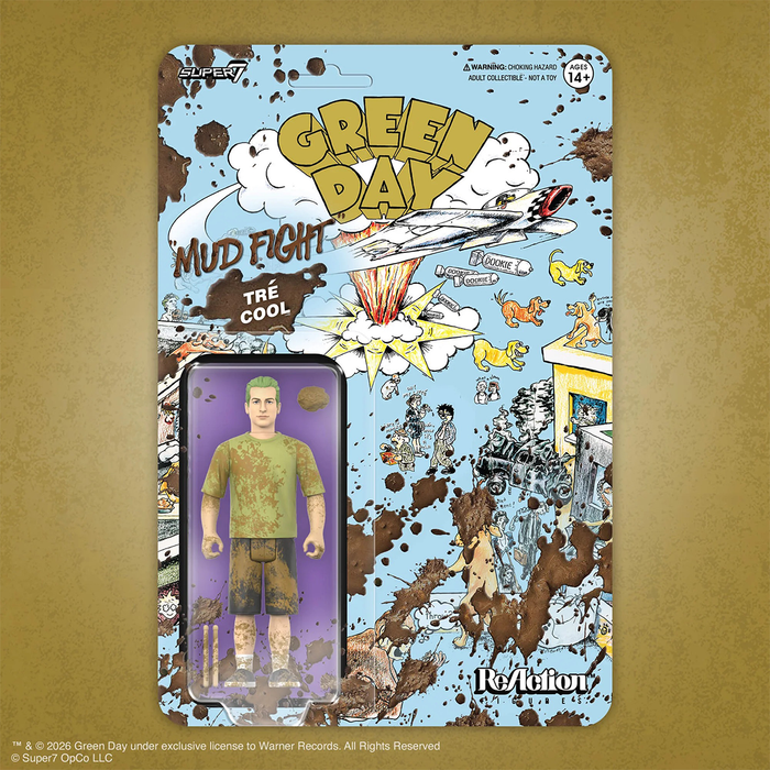 Green Day Wave 01 Tré Cool (Mud Fight) ReAction Figure