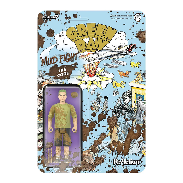 Green Day Wave 01 Tré Cool (Mud Fight) ReAction Figure