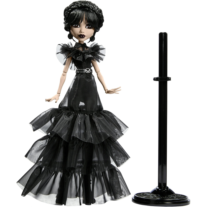 Monster High x Wednesday Rave'N Wednesday in Black Gown Collectible Doll