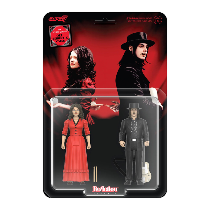 White Stripes Wave 1 The White Stripes (Get Behind Me Satan) ReAction Figure 2-Pack