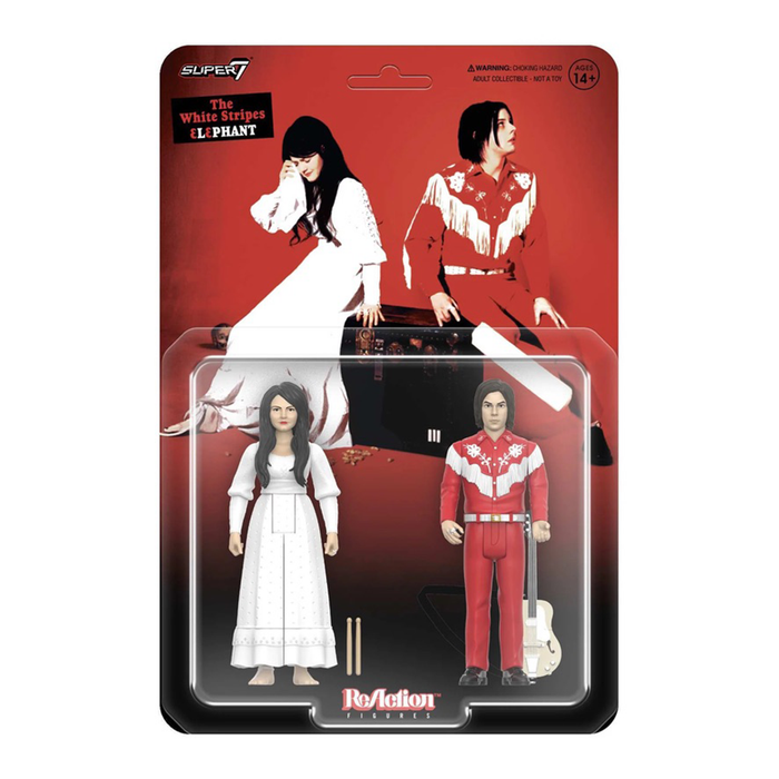 White Stripes ReAction Wave 2 The White Stripes (Elephant) Figure 2-Pack