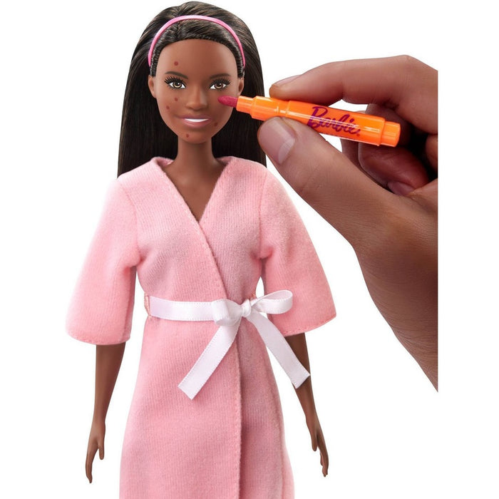 Barbie Face Mask Spa Day (Doll with Brunette Hair) Playset