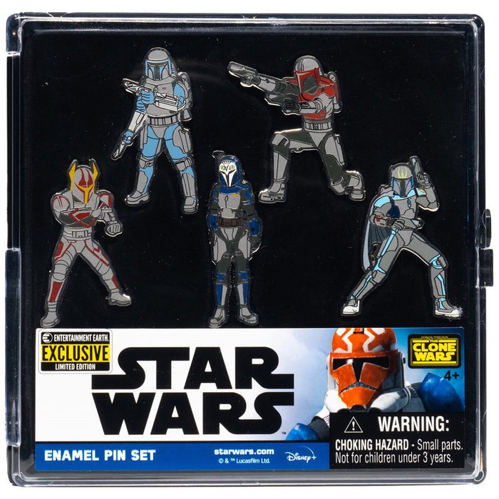 Star Wars: The Clone Wars Mandalorians Enamel Pin 5-Pack EE Exclusive