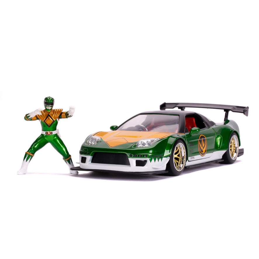 Mighty Morphin Power Rangers Green Ranger 2002 Honda NSX 1:24 Scale Di ...