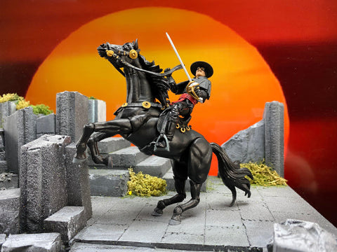 Hero H.A.C.K.S. Zorro & Tornado 4-Inch Scale Figure & Steed Pack