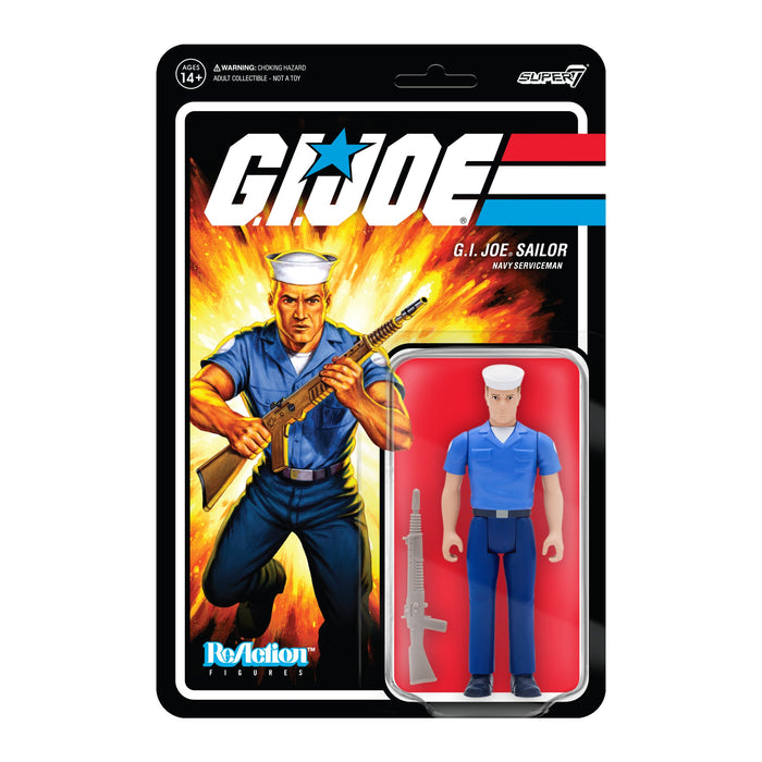 G.I. Joe ReAction Wave 2 Blueshirt Clean-Shaven (Pink) Action Figure