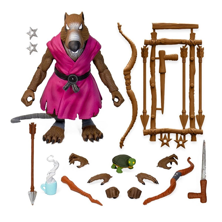 Splinter Toy Teenage Mutant Ninja Turtles Ultimates Splinter 7-Inch Action Figure V ...