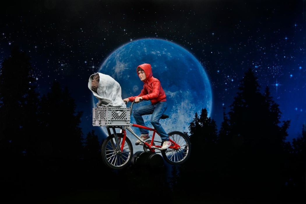 E.T. 40th Anniversary Elliott & E.T. on Bicycle 7-Inch Scale Action Figure