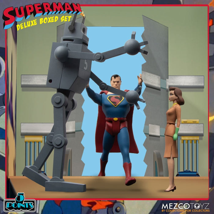 Superman (1941): The Mechanical Monsters 5 Points Deluxe Boxed Set