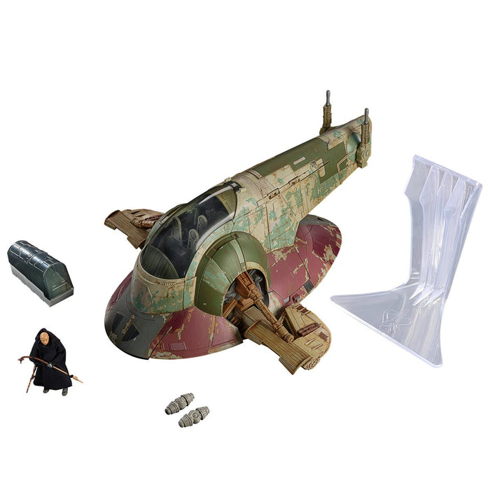 Star Wars The Vintage Collection Boba Fett's Starship 3 3/4-Inch-Scale The Book of Boba Fett Vehicle with Figure