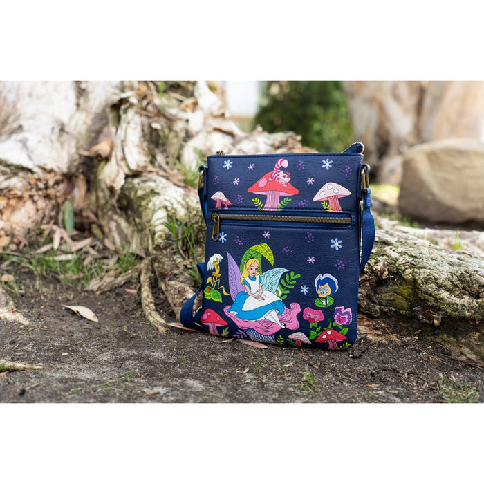 Loungefly Disney Lilo & Stitch Floral Passport Crossbody Bag