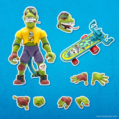 7" TMNT Cartoon Ultimate Mondo Gecko - Action Figure Ufficiale Delle Tartarughe Ninja, Collezionabile, Da 18 Cm