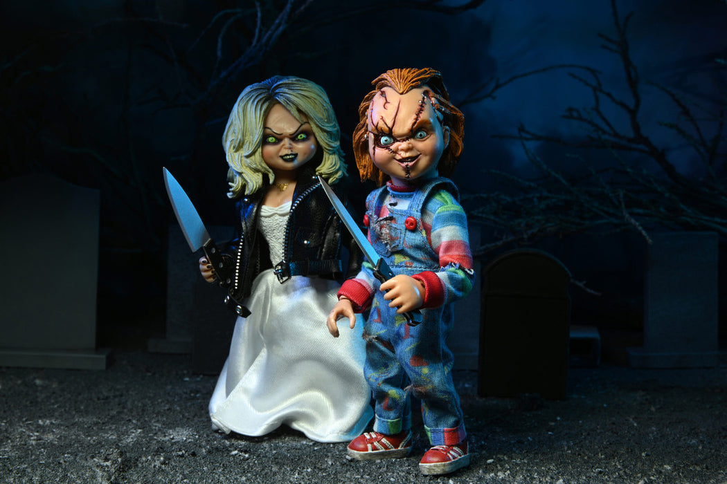 Bride of Chucky: Chucky & Tiffany 8-Inch Scale Clothed Figure 2-Pack