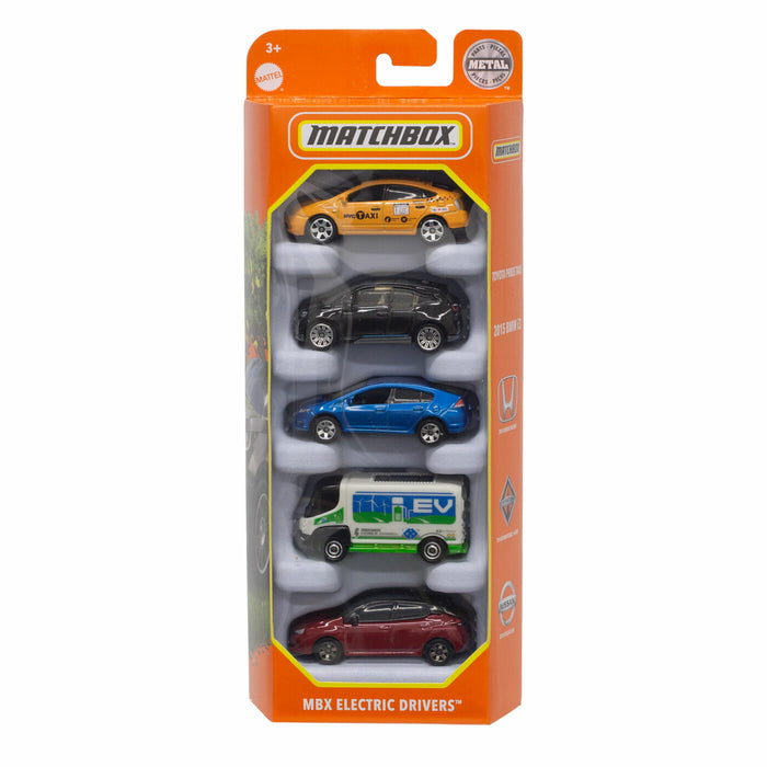 Matchbox Car Collection 2022 MBX Electric Drivers 5-Pack