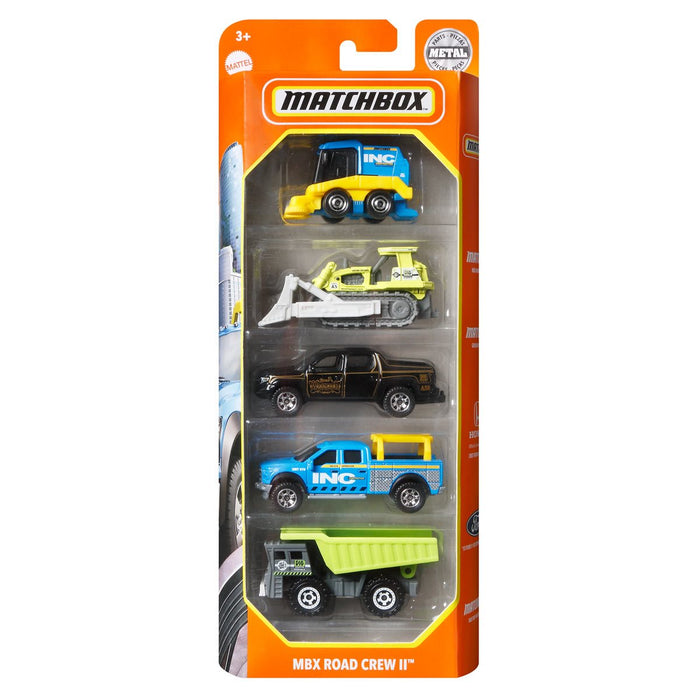 Matchbox Car Collection 2022 MBX Road Crew II 5-Pack
