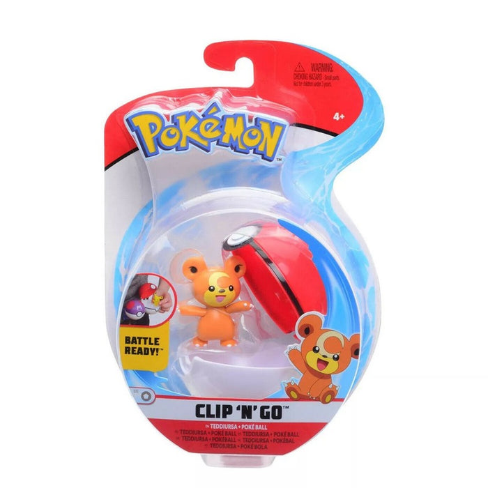 Pokemon Clip 'N' Go Teddiursa + Poke Ball