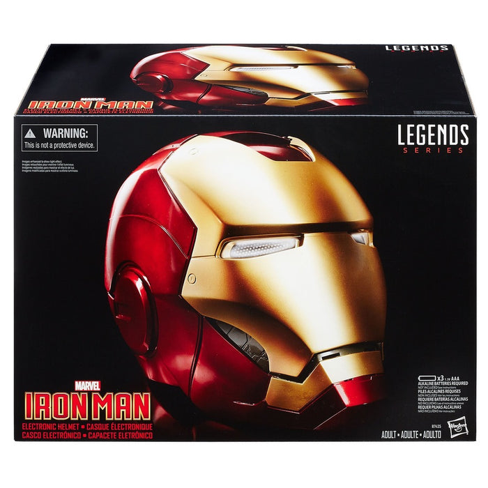 iron man helmet collectible Marvel Legends Iron Man Electronic Helmet