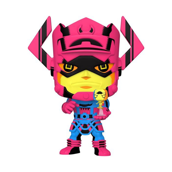 Funko POP! Marvel Galactus with Silver Surfer Black Light Version Jumbo 10-Inch Pop! Vinyl Figure #809