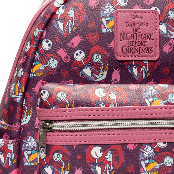 The Nightmare Before Christmas Jack and Sally Hearts Mini-Backpack EE Exclusive