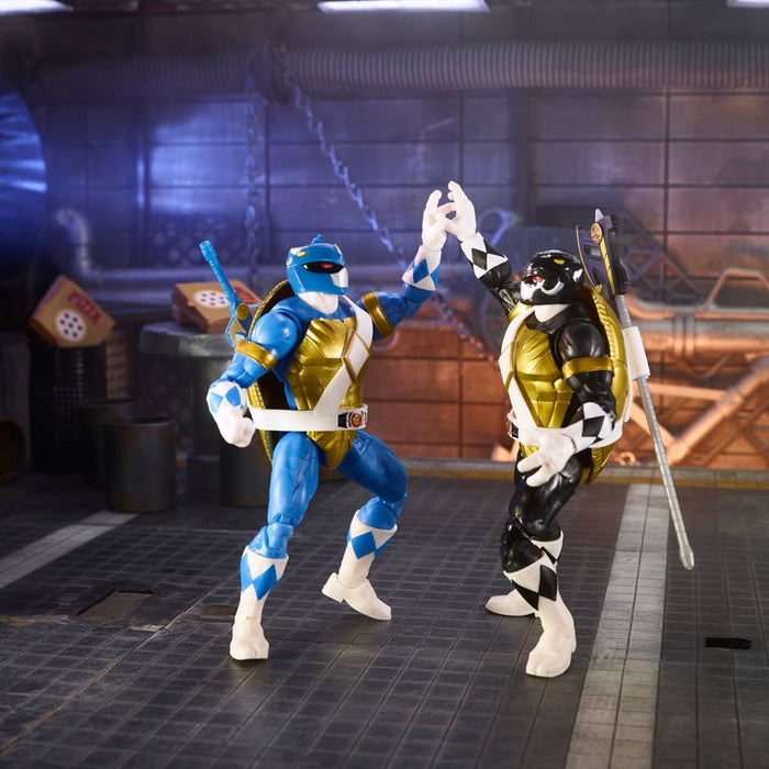  Power Rangers X Teenage Mutant Ninja Turtles Lightning  Collection Donatello y Leonardo Blue Figuras de Acción : Toys & Games