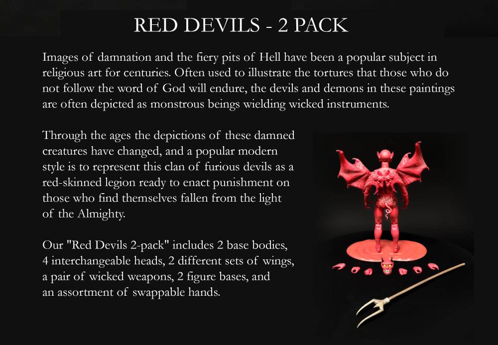 Biblical Adventures Demons (Red Devils) 1/12 Scale Figure 2-Pack
