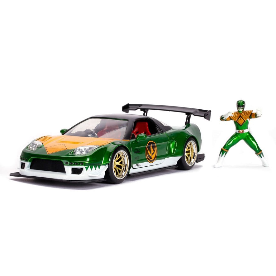Mighty Morphin Power Rangers Green Ranger 2002 Honda NSX 1:24 Scale Di ...