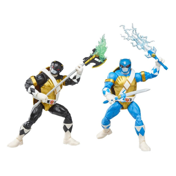 Power Rangers X Teenage Mutant Ninja Turtles Lightning Collection Donatello Black and Leonardo Blue Action Figure 2-Pack