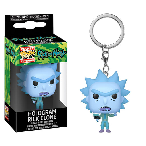 Rick and Morty Hologram Rick Pocket Pop! Key Chain