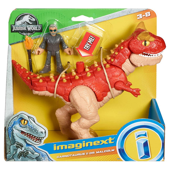 Jurassic World: Fallen Kingdom Imaginext Carnotaurus & Dr. Malcolm Playset