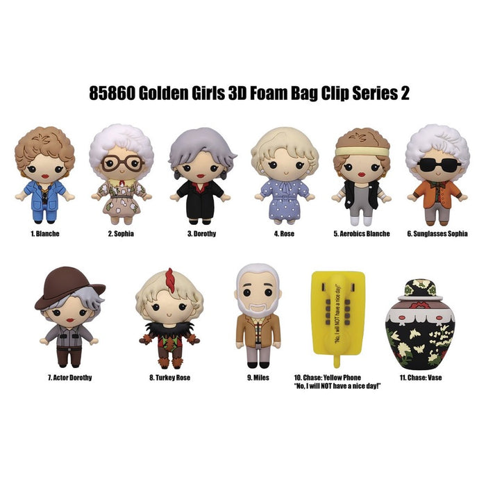 Golden Girls Series 2 3D Figural Bag Clips