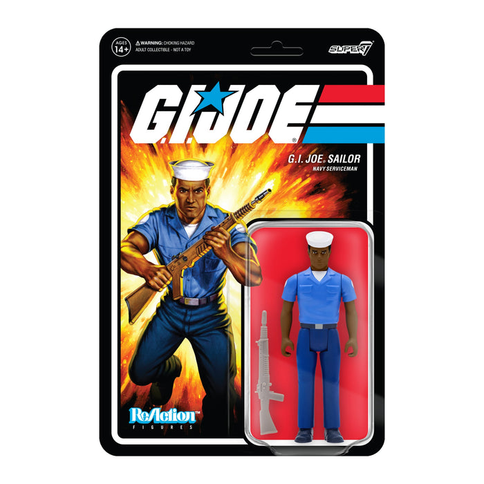 G.I. Joe ReAction Wave 2 Blueshirt Clean-Shaven (Brown) Action Figure
