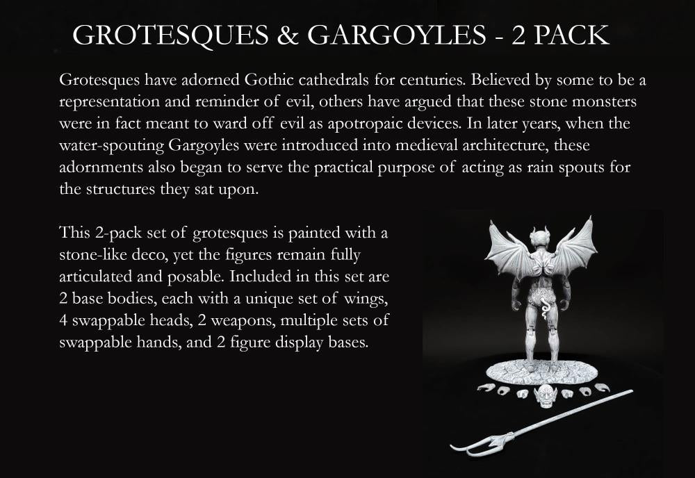 Biblical Adventures Demons (Grotesques & Gargoyles) 1/12 Scale Figure 2-Pack