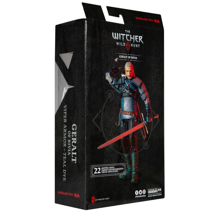 Witcher Gaming Wave 3 Geralt of Rivia Viper Armor Teal 7-Inch Action Figure