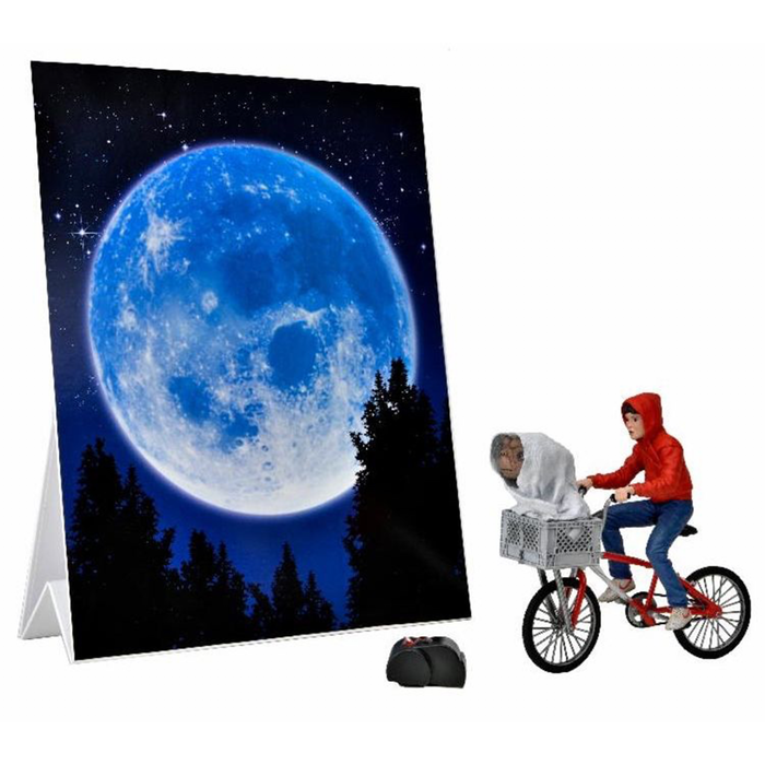 E.T. 40th Anniversary Elliott & E.T. on Bicycle 7-Inch Scale Action Figure