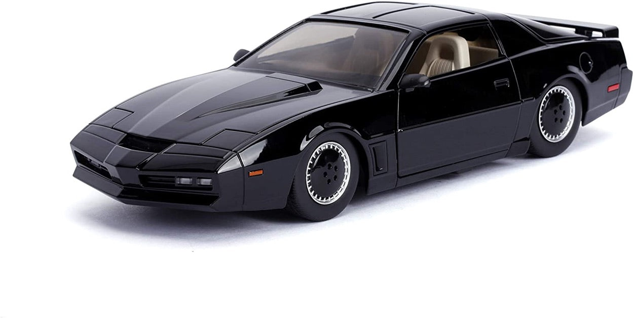 Hollywood Rides Knight Rider KITT 1982 Pontiac Trans Am 1:24 Scale Die-Cast Metal Vehicle with Lights