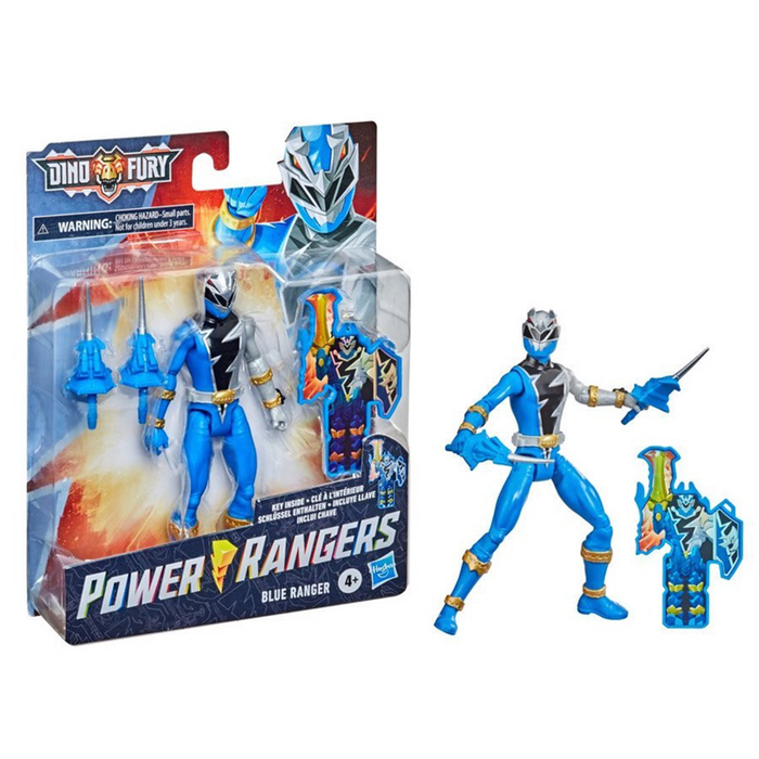 Power Rangers Dino Fury Blue Ranger 6-Inch Action Figure